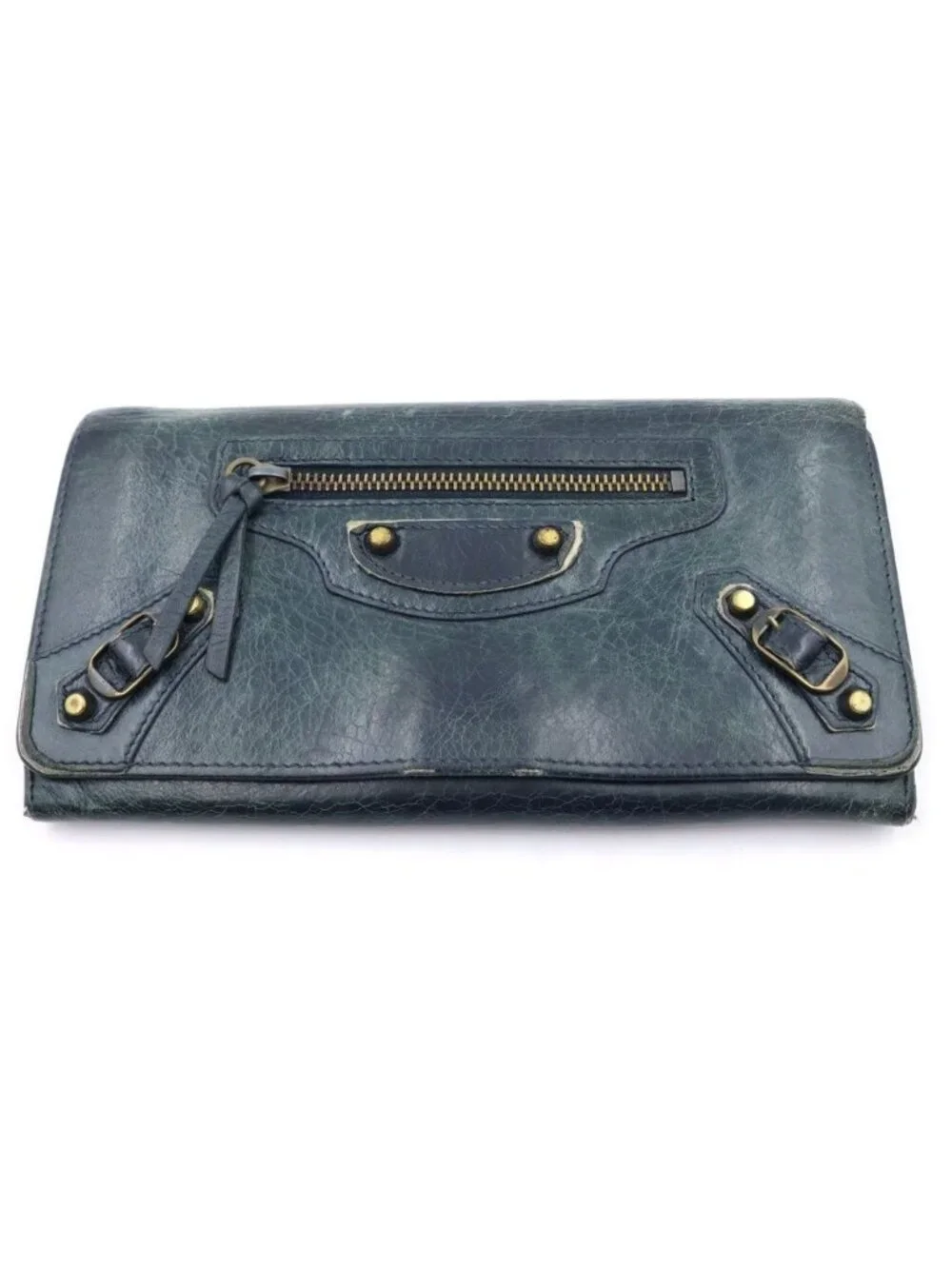 Balenciaga Classic Continental Zip Around Wallet Black